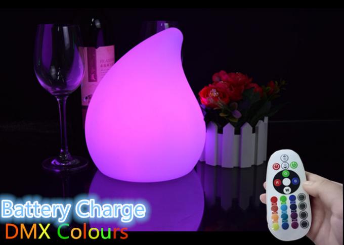 DMX colora la goccia di acqua decorativa delle lampade da tavolo del LED a forma di per la decorazione domestica