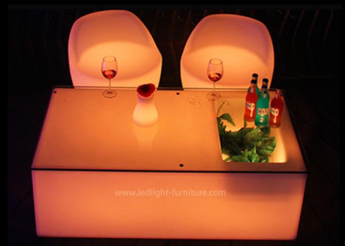 La mobilia mobile della luce della decorazione LED di KTV colora variabile con la cima di vetro