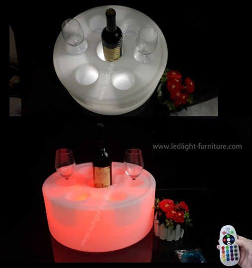 La bottiglia di vino divertente unica LED accende il vassoio del servizio per il partito decorativo