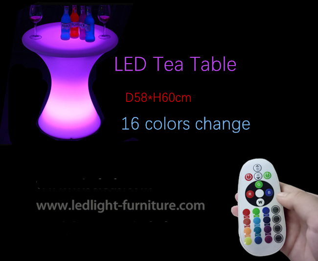 di 60cm il piccolo LED posatore di altezza presenta i multi colori per la decorazione di evento del partito