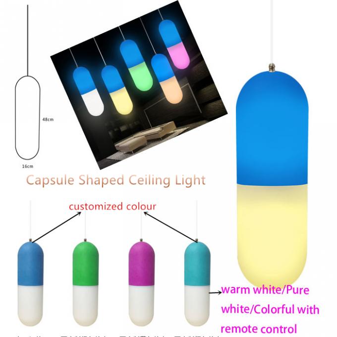 Polietilene a forma di del LED della luce della capsula su ordinazione della mobilia per la decorazione del piano d'appoggio