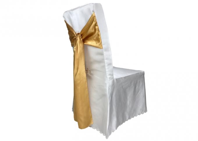 Ricezione bianca di Sash della copertura della sedia di bello della tovaglia della decorazione di nozze noleggio della mobilia