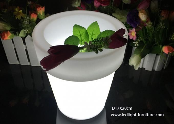 Vasi da fiori di piccola dimensione 20X25cm LED che emettono luce per il negozio/evento/via Decaration