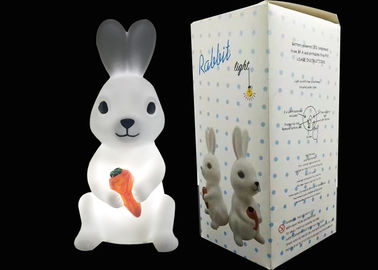 Porcellana Progettazione sveglia a pile della luce notturna del coniglio di coniglietto LED per il gioco dei bambini fornitore
