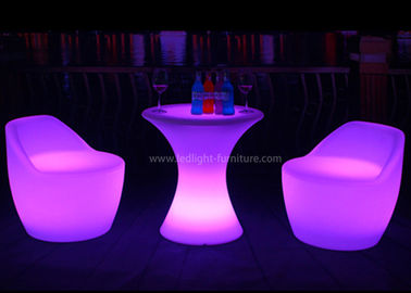 Porcellana Tabella e sedia del posatore LED Antivari di altezza di 60cm piccole con di base metallica robusto ed il supporto fornitore