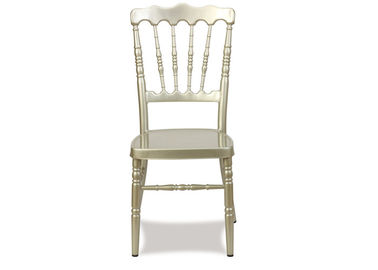 Porcellana Affitto di alluminio della sedia di Chiavari dell'oro usato evento per il banchetto, 40X45X93cm fornitore