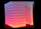 Cabina gonfiabile bianca della foto del cubo di Oxford LED con 16 colori che cambiano le luci fornitore