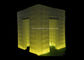 Cabina gonfiabile bianca della foto del cubo di Oxford LED con 16 colori che cambiano le luci fornitore