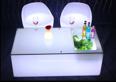 Porcellana La mobilia mobile della luce della decorazione LED di KTV colora variabile con la cima di vetro fabbrica