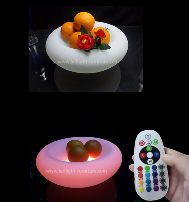La frutta di RGB LED della plastica accende i vassoi del cocktail per la decorazione di evento del partito
