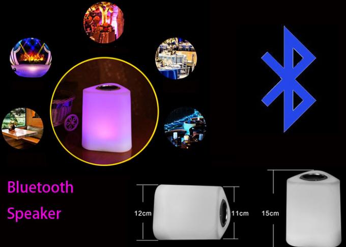 3 colori che cambiano il LED cubano la luce/altoparlante di Bluetooth del cubo del LED a forma di 3D