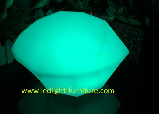 La pietra cambiante della luce notturna di colore sveglio di potenza della batteria del LED ha modellato/a forma di diamante