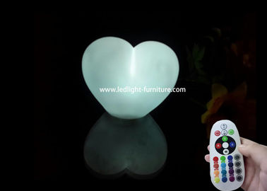 Porcellana Il cuore romantico ha modellato la lampada da tavolo con i multi colori che cambiano il regolatore fornitore