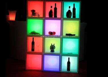 Porcellana La plastica LED ha acceso gli scaffali di Antivari/esposizione posteriore del liquore di Antivari con a pile fornitore