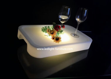 Porcellana I vassoi serventi accesi LED del quadrato scoprono il tipo dello strumento degli articoli per i vetri di vino del club fornitore