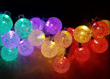Porcellana Luci leggiadramente solari della corda della sfera di cristallo LED da 19,7 Ft per la decorazione di festa fornitore