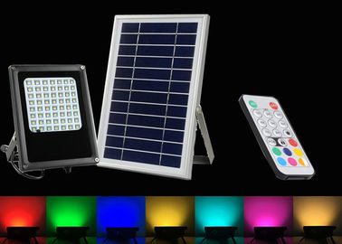 Porcellana colori di 6W RGB che cambiano le luci di inondazione solari di sicurezza con telecomando fornitore