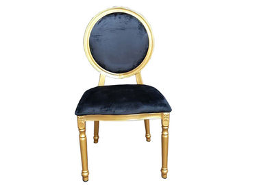Porcellana Affitto della mobilia di nozze della sedia di Louis dell'hotel con la parte posteriore rotonda, progettazione su misura del cuscino fornitore