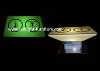Tabella su misura del narghilé di illuminazione della mobilia di incandescenza di altezza con la cima di vetro di logo