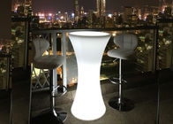Porcellana Alta mobilia rotonda della Tabella di cocktail messa con illuminazione variopinta società