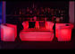 Sofà di plastica di incandescenza della mobilia della luce del night-club LED con il cambiamento di colori di RGB fornitore