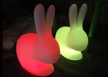 Porcellana Sedia del coniglio della mobilia di incandescenza principale gioco dei bambini con luce variopinta, materia plastica fabbrica